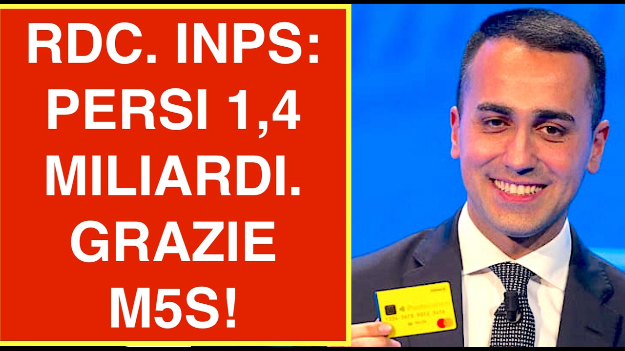 RDC. DENUNCIA INPS: PERSI 1,4 MILIARDI. GRAZIE AL M5S