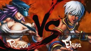 Ultra Street Fighter 4 - Poison vs. Elena at Blast Furnace