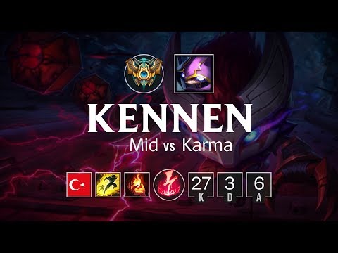 Kennen Mid vs Karma - TR Challenger Patch 8.10