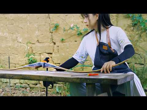 I Spend 2 Years To Craft This Incredible "Bamboo Wood American Hunting Bow"