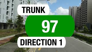 Tower Transit Trunk 97 (Direction 1) | Bus Service Route Visual