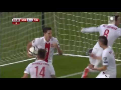 Scotland vs Poland 2-2 Robert Lewandowski!