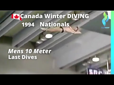 1994 Mens 10 Meter Canada Diving Winter Nationals - Last dives