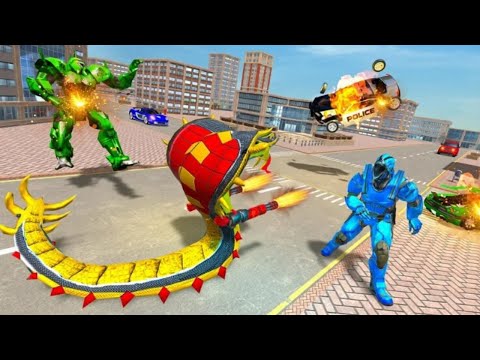 New US Police Transform Snake Robot City Rescue Mission Part 2 Android Gameplay