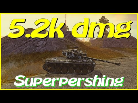 WOT Blitz / T26E4 Superpershing / 4 frags / 5.2k dmg