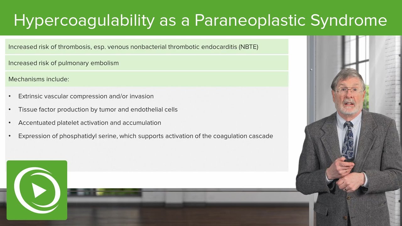Hypercoagulability as a Paraneoplastic Syndrome - YouTube