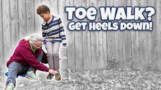 Can’t Keep Heels Down? Try Wall Slides 👦🏽🦶🏾 | Toe Walking Pediatric Physical Therapy #46