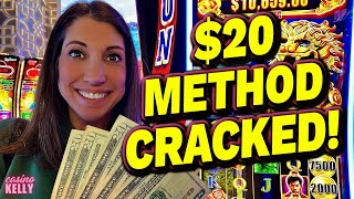 She BEAT THE SYSTEM for a Big Win using the $20 Betting Strategy at the casino!