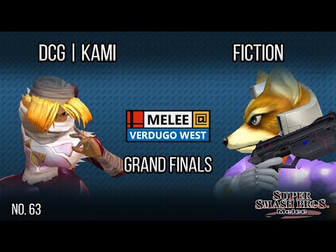 Melee @ Verdugo #63 - DCG | Kami (Sheik, Peach) VS Fiction (Fox, ICs, Peach) - SSBM - Grand Finals