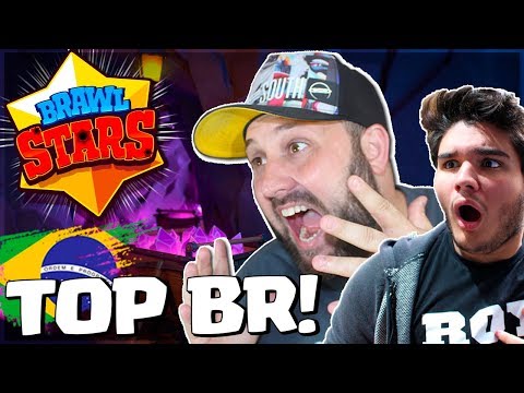 JOGUEI BRAWL STARS COM O TOP 1 DO BRASIL E DESTRUIMOS TUDO feat ROYALE NEWS - BRUNO CLASH