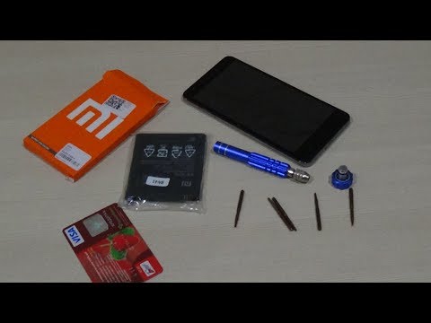 Заменяем аккумулятор на XIAOMIB N41 Redmi Note 4