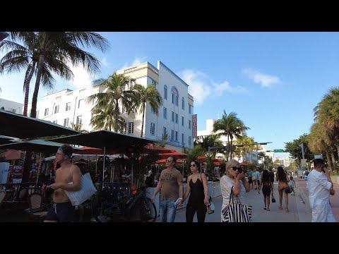 Walking Miami Beach's FAMOUS Ocean Drive from 5th Street to 15th Street (February 15, 2021)