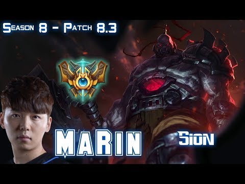 MaRin SION vs MALPHITE Top - Patch 8.3 KR Ranked