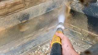 Stone house sandblasting