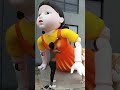 One Two Three Wooden People Inflatable Girl Squid Game Hot Korean Drama