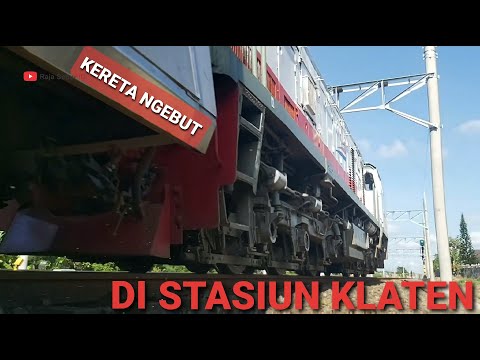 NGEBUT!!! Kereta Langsung di Stasiun Klaten