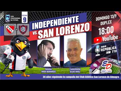 ⚽️ Independiente vs SAN LORENZO | Reacciones en VIVO | #EquipoDesafio 🔴 🔵 #sanlorenzo #futbol