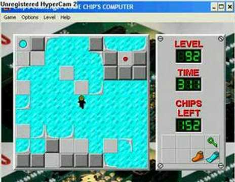 Chip's Challenge Last Few Chips: Level 92