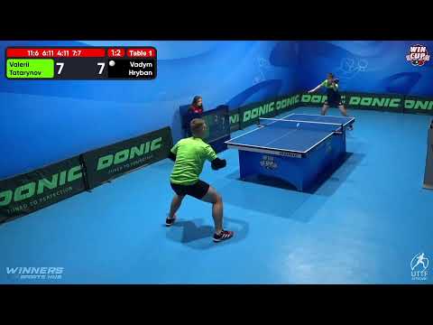 01:30 Valerii Tatarynov 1-3 Vadym Hryban West 5 WIN CUP 29.11.2022 | TABLE TENNIS WINCUP