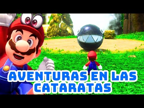 ¡El Reino de las Cataratas es una LOCURA! Mario busca energilunas – Super Mario Odyssey