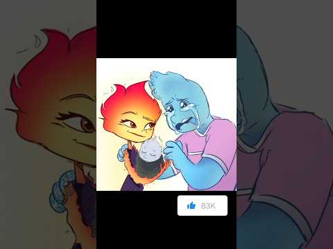 Ember and Wade 🔥❤💦 motivational pictures, #pixar #elemental #disney #trending