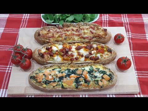 Baguettes farcies : 3 recettes express et faciles (Egg Boats) 🥖🥚🥓 🧀- n°414