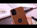 Фирменный Кожаный Чехол для iPhone 11, XR, 7 / 7 Plus с вырезом под логотип E.Casus