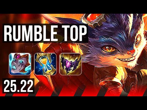 RUMBLE vs TRYNDAMERE (TOP) | KR Challenger | 25.22