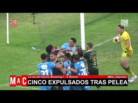 Cinco expulsados tras pelea entre jugadores de Blooming y Bolívar😱🔥🚨 | 𝗠𝗮𝗰 𝗗𝗲𝗽𝗼𝗿𝘁𝗲𝘀