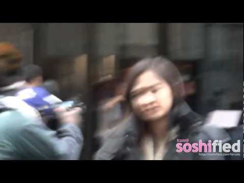 [Fancam] 120201 Girls' Generation Yuri and Taeyeon at Gansevoort Hotel
