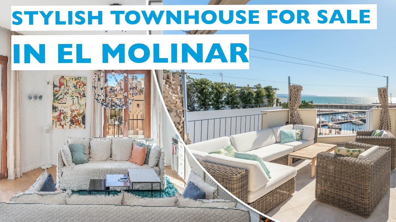 Luxury sea view house for sale in Molinar with terrace, pool, lift & parking