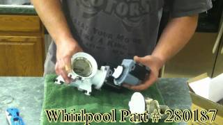 Whirlpool washing machine drain pump replacement and diagnostic