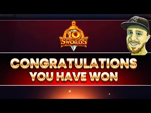10 Swords Slot Machine Bonus!! Live Reaction To Bonus Win!