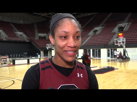 Tyasha Harris, A'ja Wilson Media Availability — 2/12/17