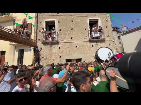 Gioiosa Ionica: Festa di San Rocco 2023, processione mattina con i tamburi