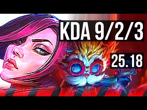 FIORA vs HEIMERDINGER (TOP) | 8 solo kills, 9/2/3, Dominating | KR Diamond | 25.18