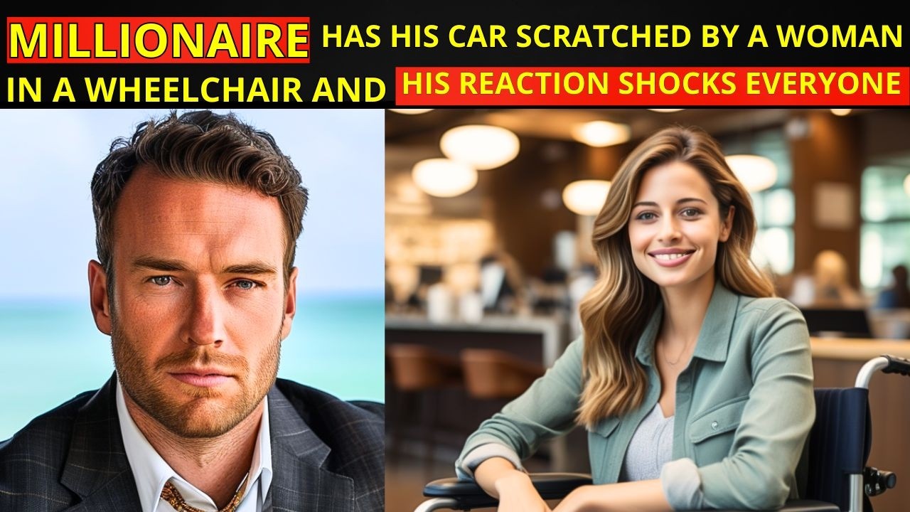 MILLIONAIRE  HAS HIS CAR SCRATCHED BY A WOMAN IN A WHEELCHAIR AND HIS REACTION SHOCKS EVERYONE