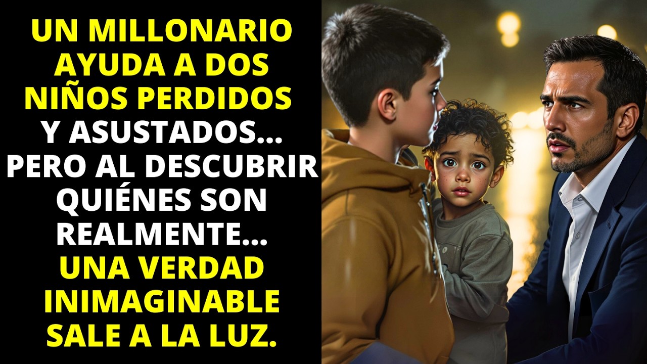 MILLONARIO ENCUENTRA A NIÑOS PERDIDOS Y DESCUBRE UNA VERDAD IMPACTANTE SOBRE ELLOS.
