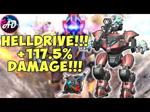HELLDRIVE!!! MERCURY GLACIER RIME 3X OVERDRIVE UNIT +117.5% DMG Gameplay -  War Robots MK2 WR