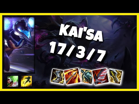 Kai'Sa vs Aphelios EU Challenger BOT (17/3/7) - v10.25