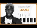 How To Play Loose By Daniel Caesar On Piano Piano Tutorial Part 1