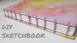Making A CUSTOM Coptic Stitch WATERCOLOUR Sketchbook