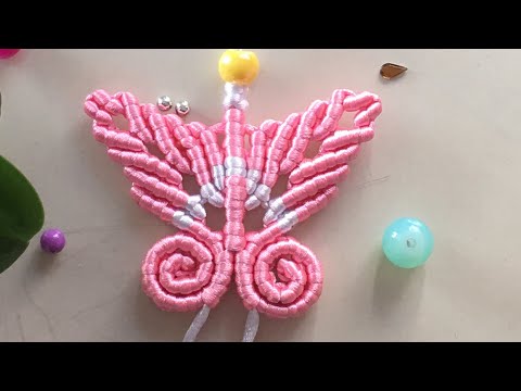 Macrame animal butterfly le papillon