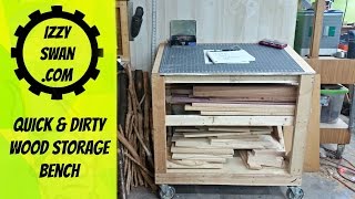 (how to make) a Quick Wood Storage Bench