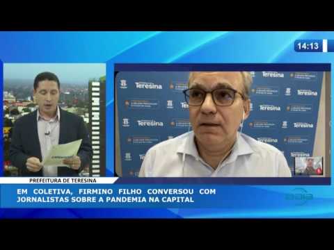 O DIA NEWS 23 04 20  Firmino Filho conversou com jornalistas sobre a pandemia na capital