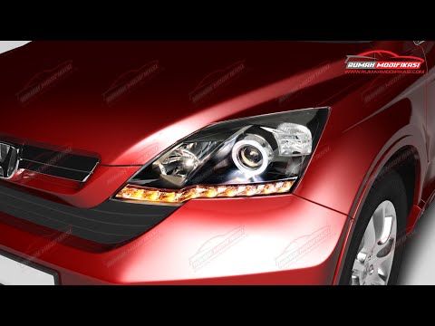 HEAD LAMP - HONDA CRV GEN3 2007-2011 - ANGEL EYES -SEQUENTIAL SIGNAL