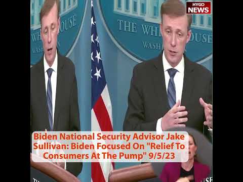 Biden NSA Jake Sullivan: Biden Focused On 'Relief To Consumers At The Pump'