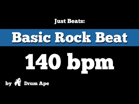 140 bpm Basic Rock Beat Drum Groove *Backing Track*