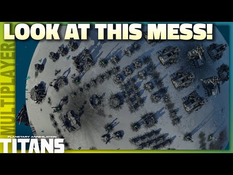 JUST LOOK AT THIS MESS - 4 Player FFA! Planetary Annihilation: Titans