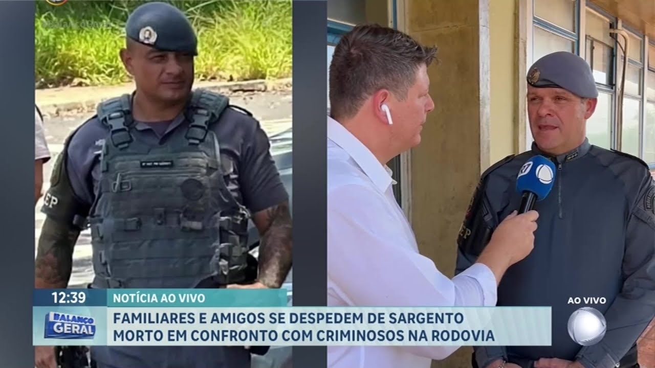 Familiares e amigos se despedem de sargento morto por criminosos em Altinópolis
